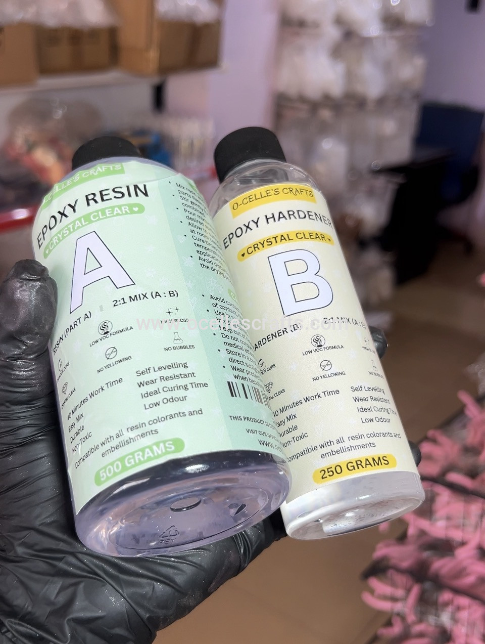 750g 2:1 Epoxy Resin 24Hr Cure Set | 500g Resin, 250g Hardener