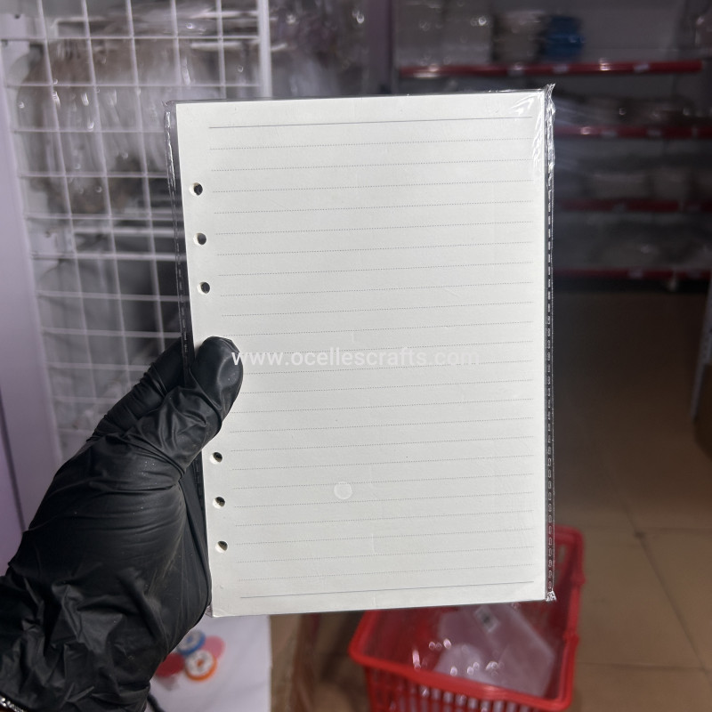 A5 ruled refill sheet