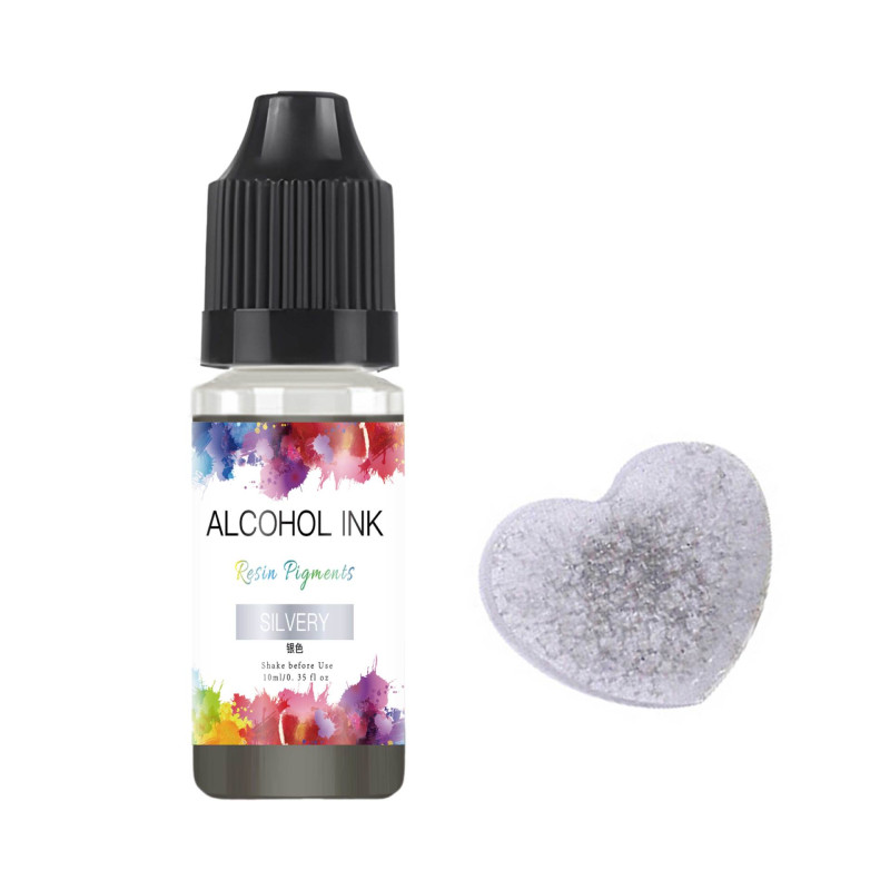 10ml Silvery Alcohol ink