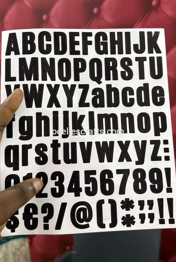 Large Black Matte Sticker
