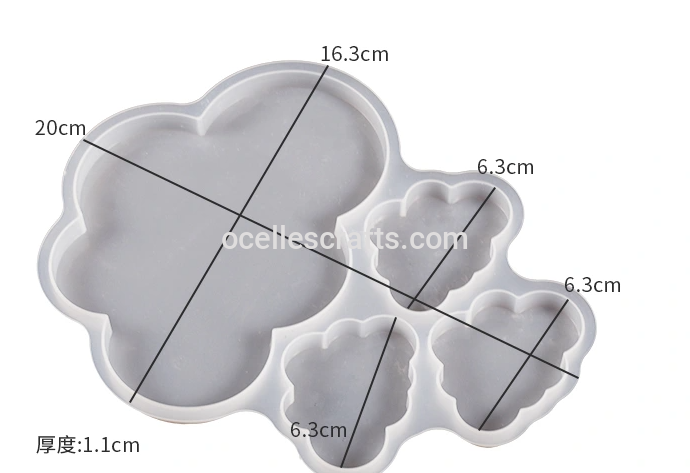 Blue Cloud Name Signage Mold