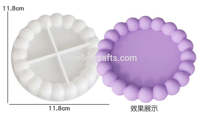 Bubble Edge Round Coaster Mold