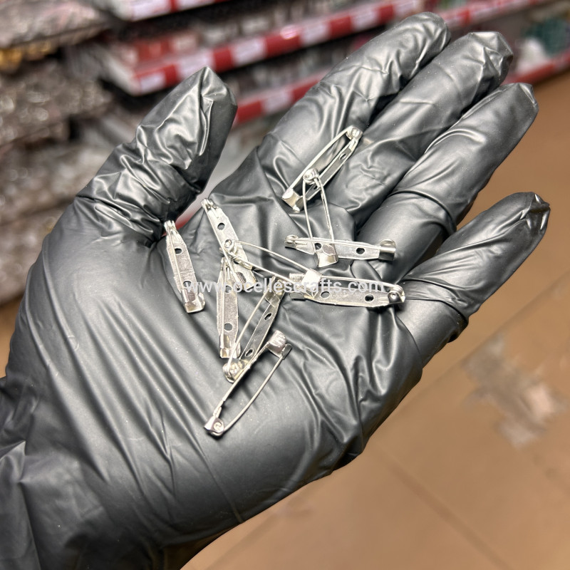 10pcs Silver Brooch Pins