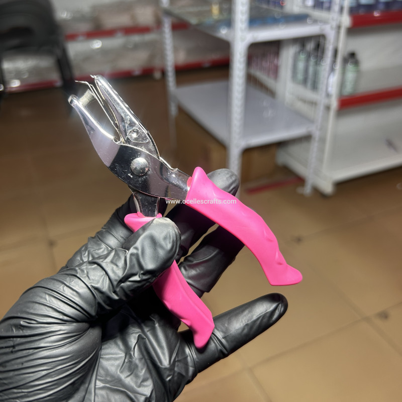 Hot Pink Soft Grip Single Hole Single Hole paper Punch