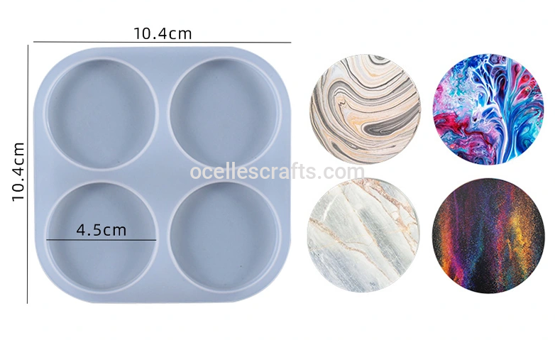 4 in 1 Round Keychain Mold