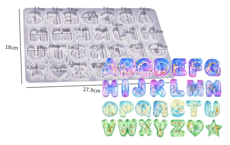 Shaker Alphabet Mold