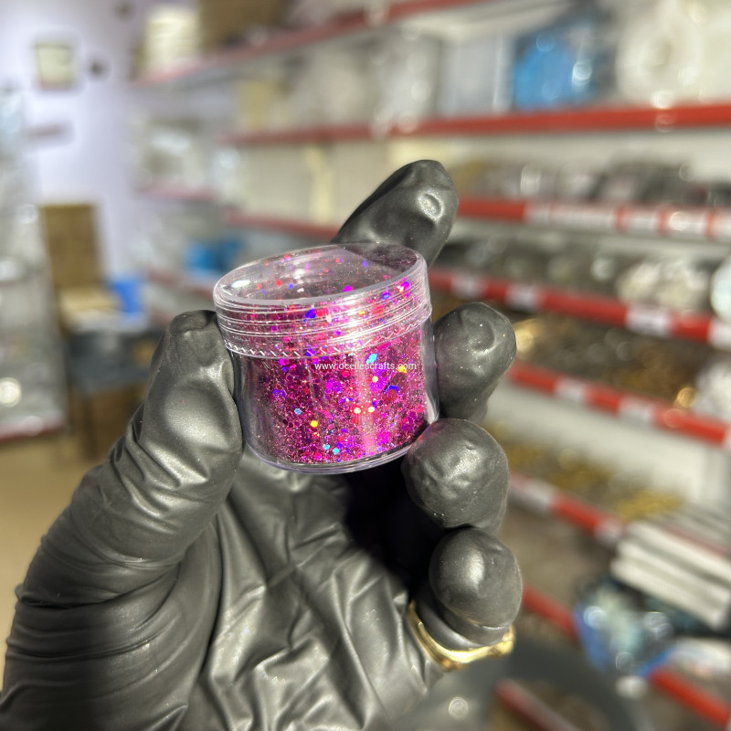 Purple Holographic Chunky Glitter