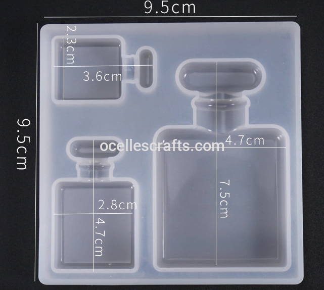 3 Cavity Perfume Shaped Mold