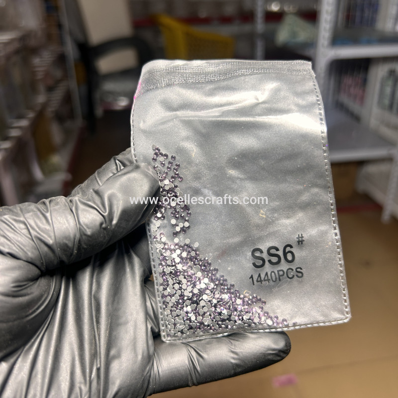 1440pcs Lavender Flat Back Crystal Rhinestones - SS6