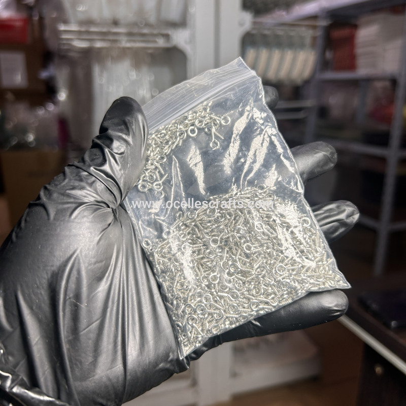 Wholesale 1000pcs Silver Eyescrews