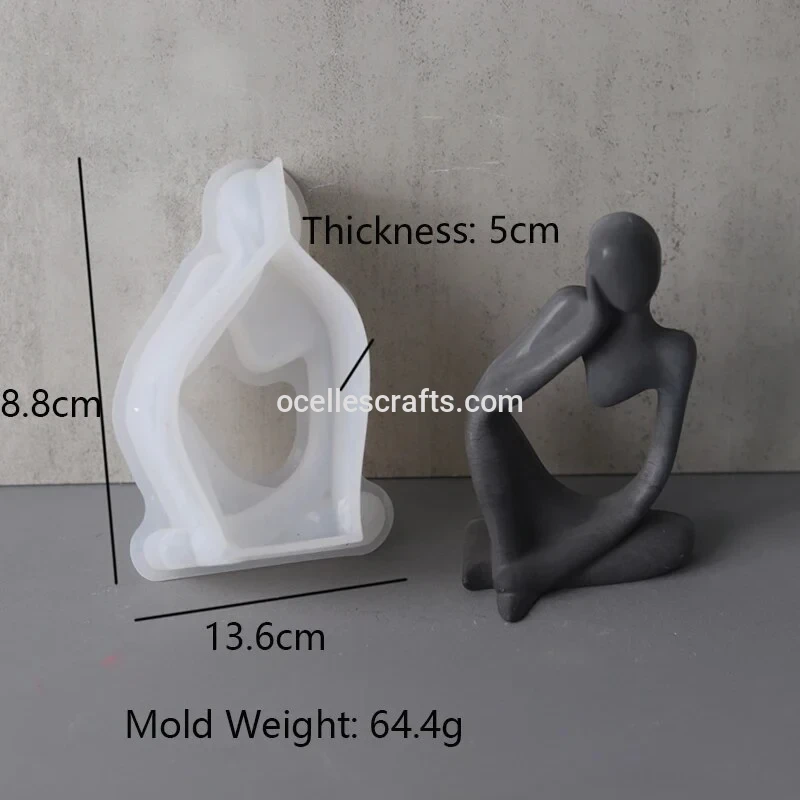 Thinking Woman Sculpture Mold, Type 2