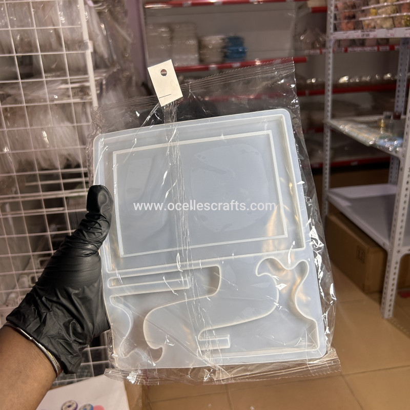 Rectangular Picture Frame Mold With Easel Stand