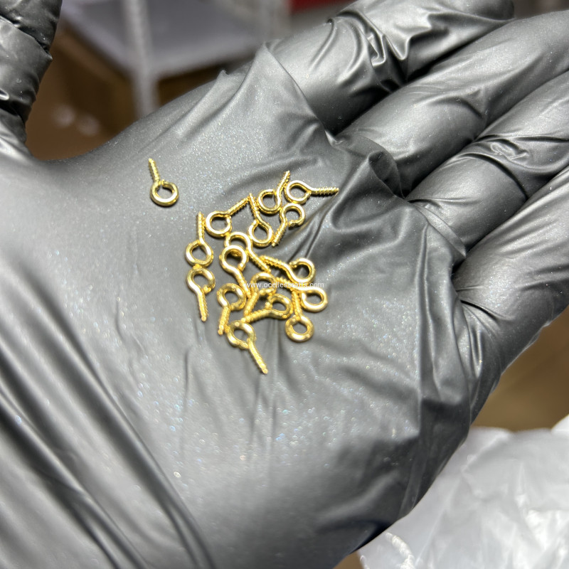 20 pcs gold eyescrews