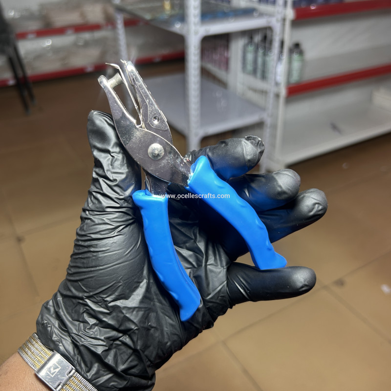 Blue Soft Grip Single Hole Single Hole paper Punch
