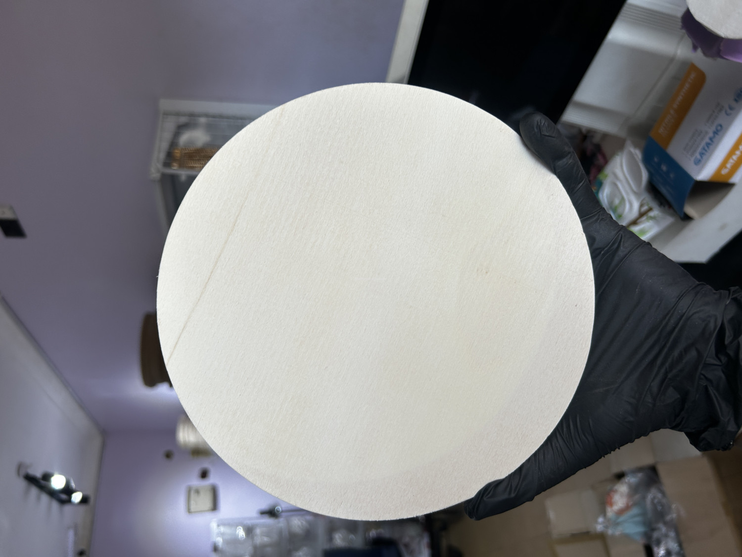 20 cm round cradle board for clock, frames, table, wall decor