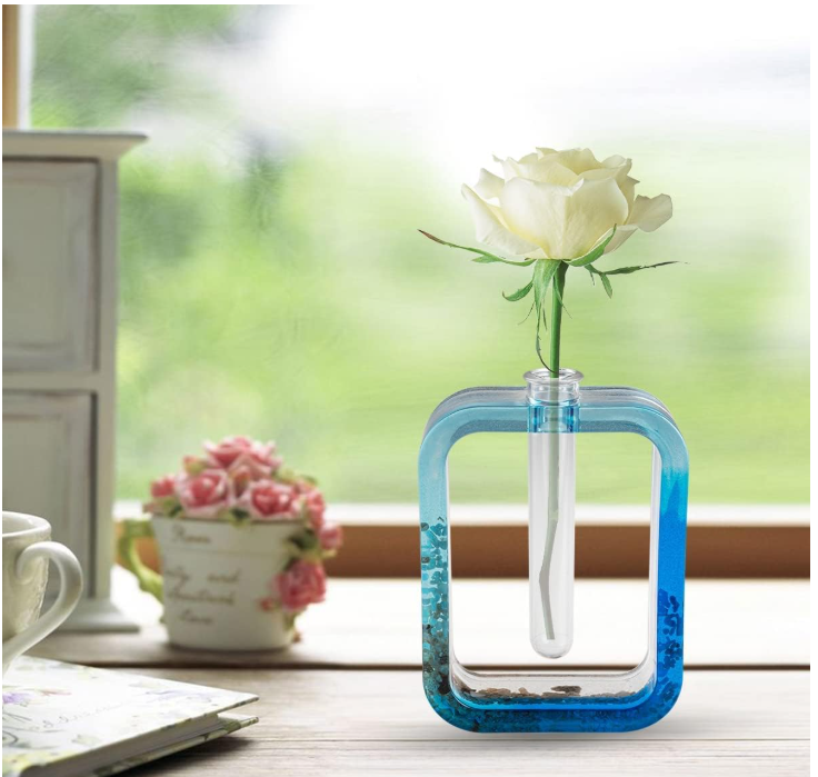 Rectangular Flower vase mold Hollow flower vase mold hydroponic (COMES WITH 1 TUBE)