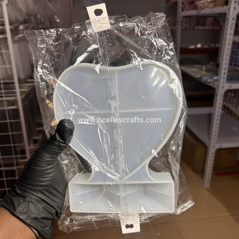 Heart Shape Picture Frame Mold With Stand