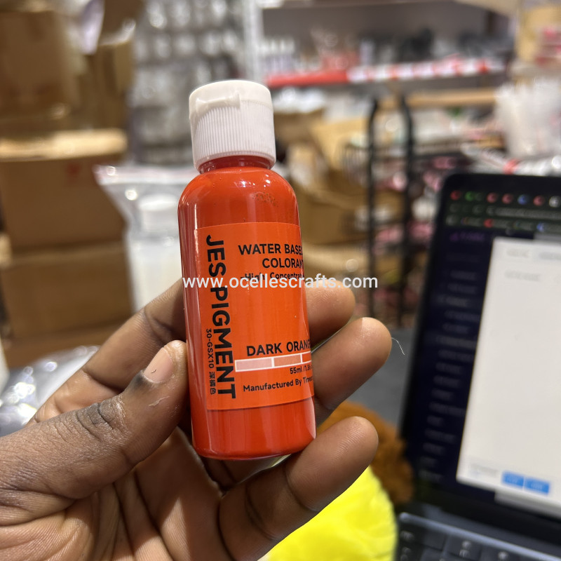 Dark Orange Highly Concentrated Water-Based Pigment ( 55ml )