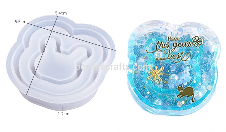 Bunny Shaker Keychain Mold