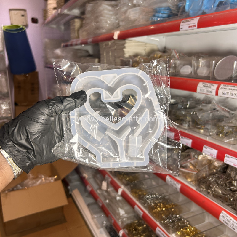 Hollow Heart Hydroponic Flower Vase with tube