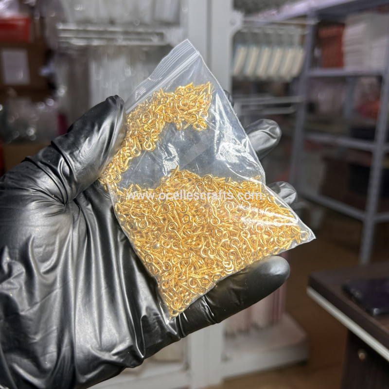 Wholesale 1000pcs Gold Eyescrews