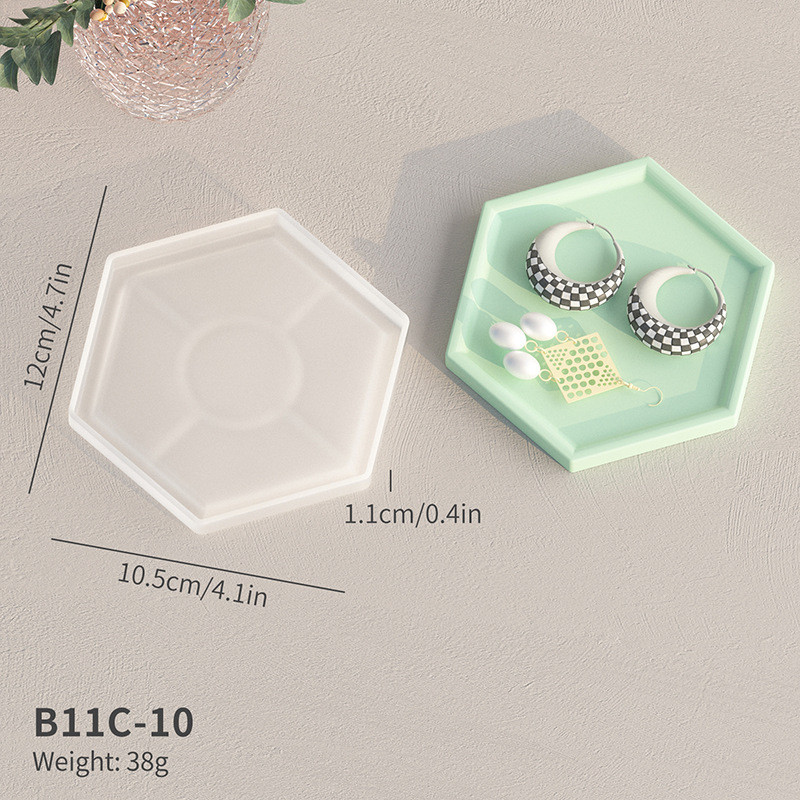 10.5cm Hexagonal Coaster Mold