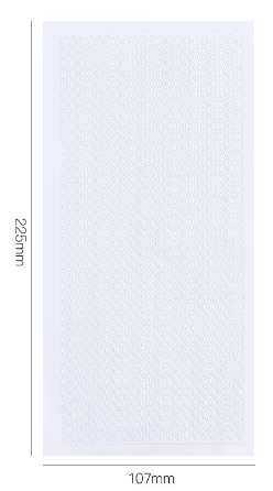 White Lowercase PVC Sticker