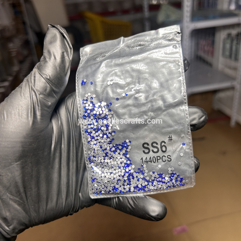 1440pcs Blue Flat Back Crystal Rhinestones - SS6