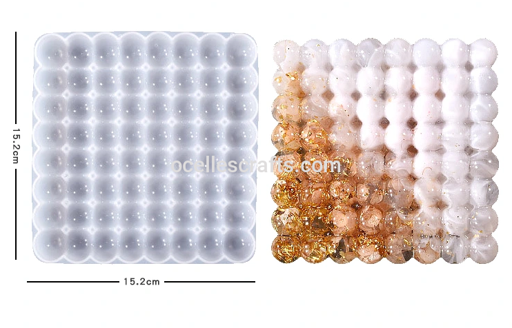 Square Bubble Coaster Mold