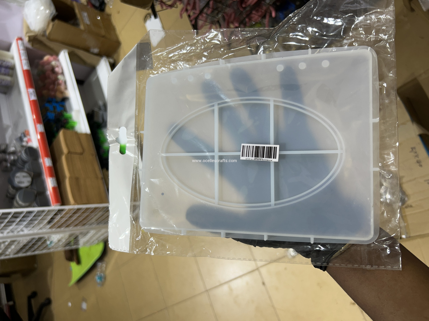 A5 single oval shaker notebook mold with acrylic film