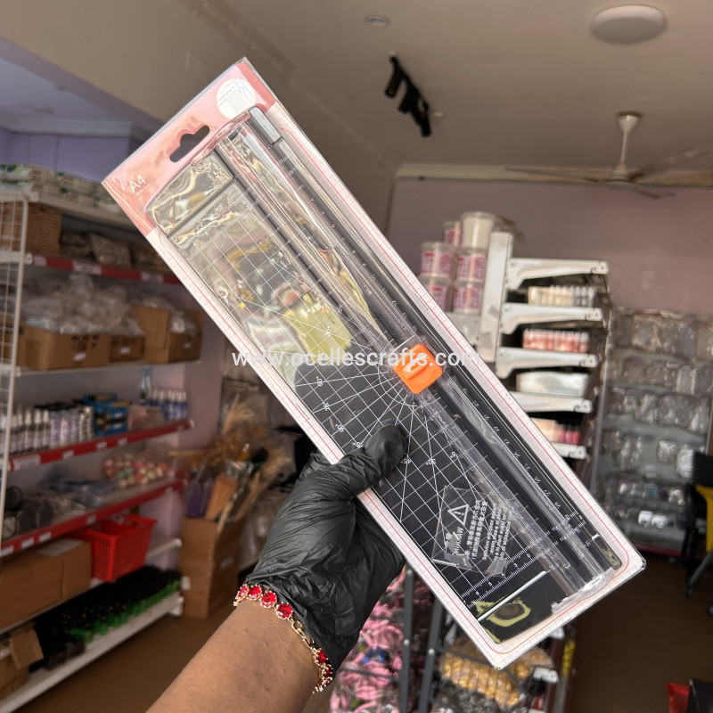 Black A4 Paper Trimmer or cutter with 5 Replacement Blades