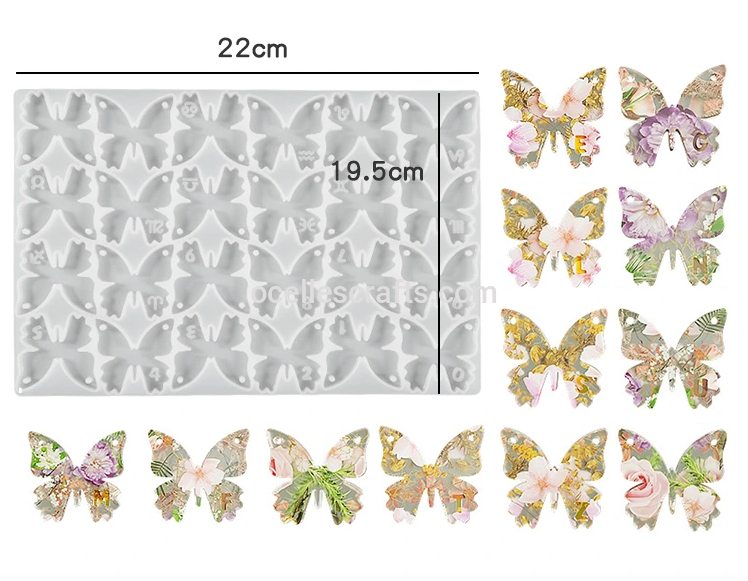 Multiple Cavity Butterfly And Zodiac Sign Pendant