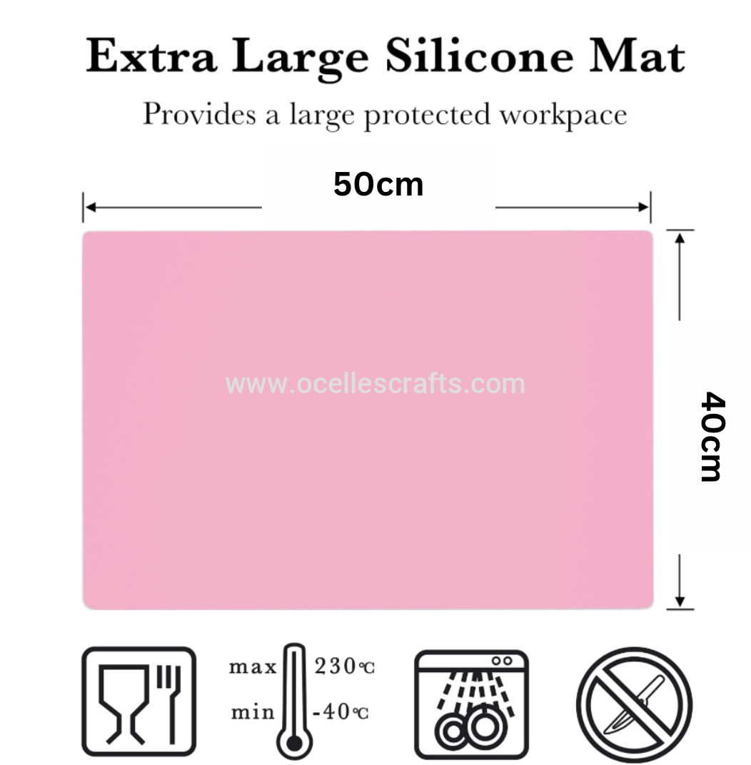 40*50cm Large Pink Silicon Mat