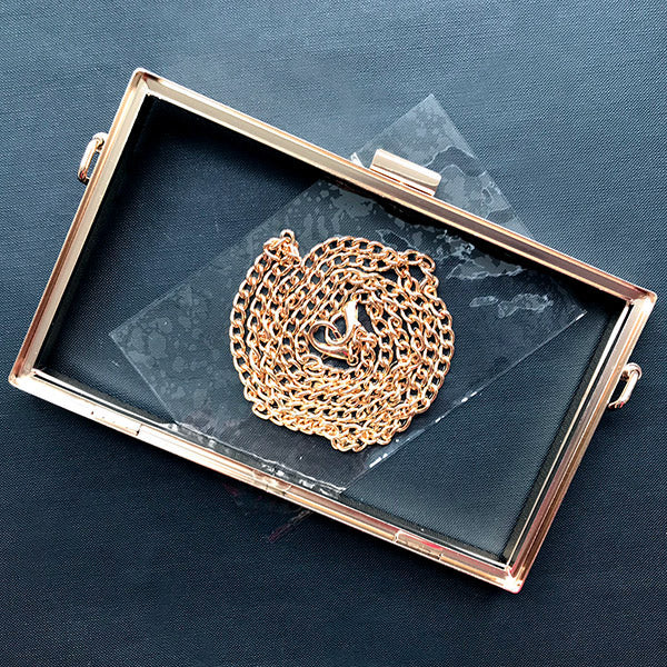 Gold Bag Accessories For Resin Clutch Purse or Bag