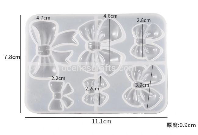 6 Cavity Ribbon Mold