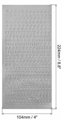 Silver Lowercase PVC Sticker