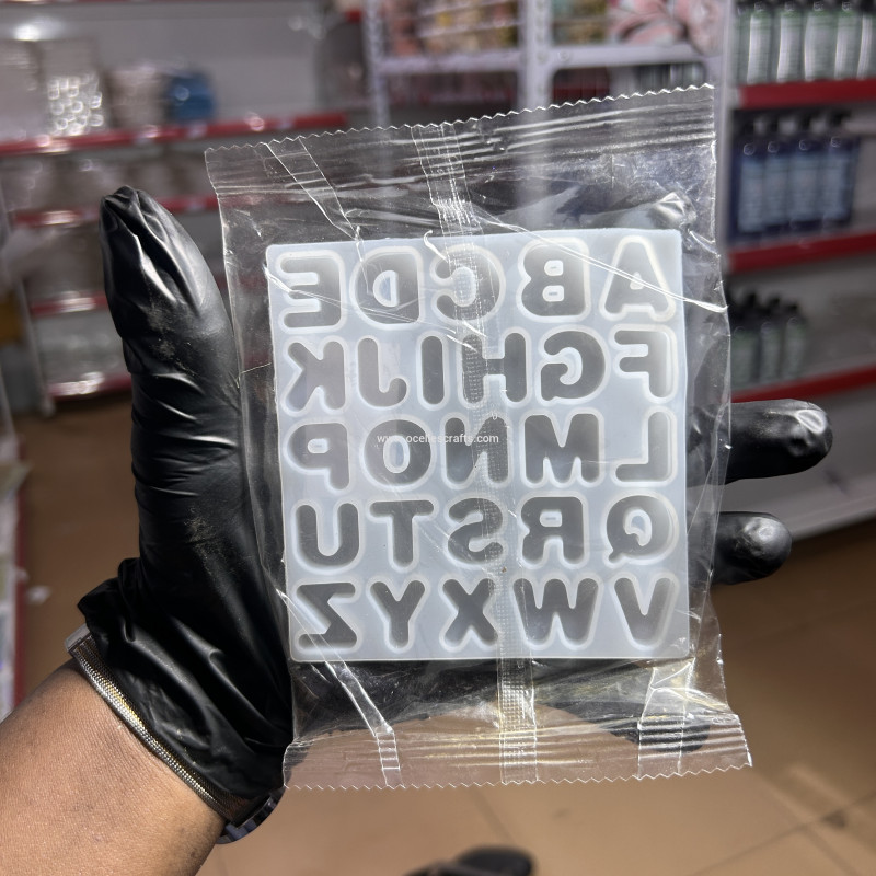 small round edge Alphabet mold