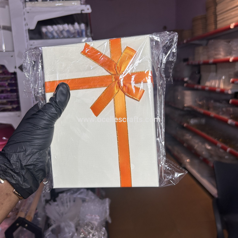 A6 Orange Base Packaging Box (19*14*5cm)