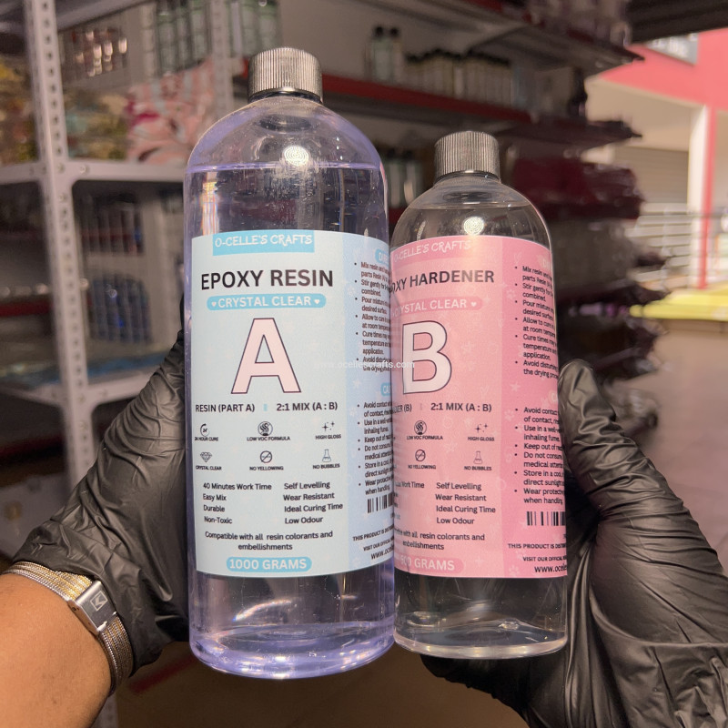 1.5kg  2:1 Epoxy Resin 24Hr Cure Set | 1kg Resin, 500g Hardener