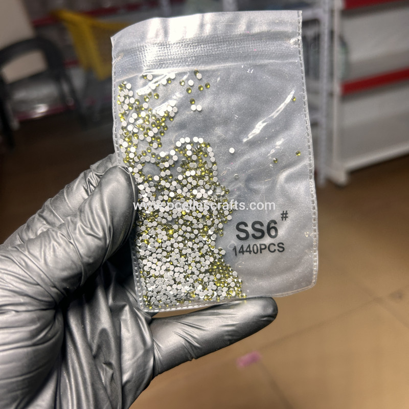 1440pcs Olive Flat Back Crystal Rhinestones - SS6