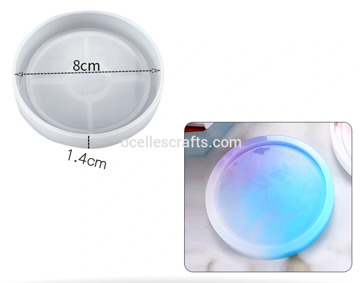 8cm Round Coaster Mold