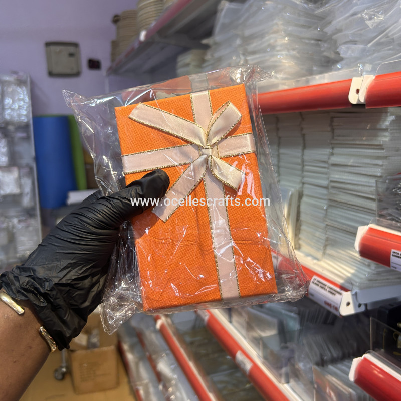 A7 Orange Lid Packaging Box (16*10*4cm)
