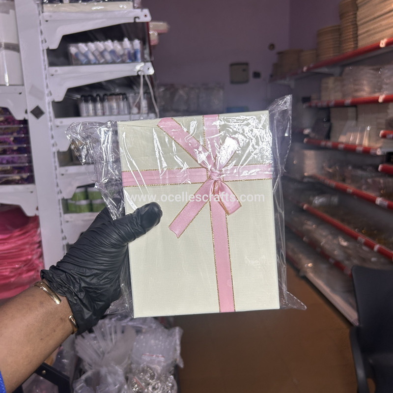 A6 Pink Base Packaging Box (19*14*5cm)