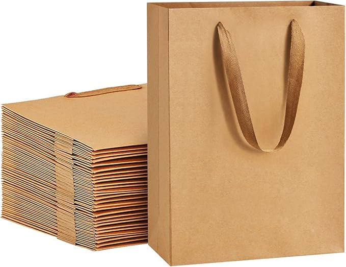 Big A5 Plain Brown Paper Bags - 12pcs