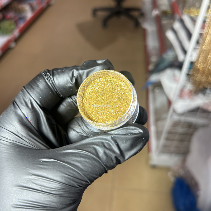 Cyan Gold Holographic Fine Glitter