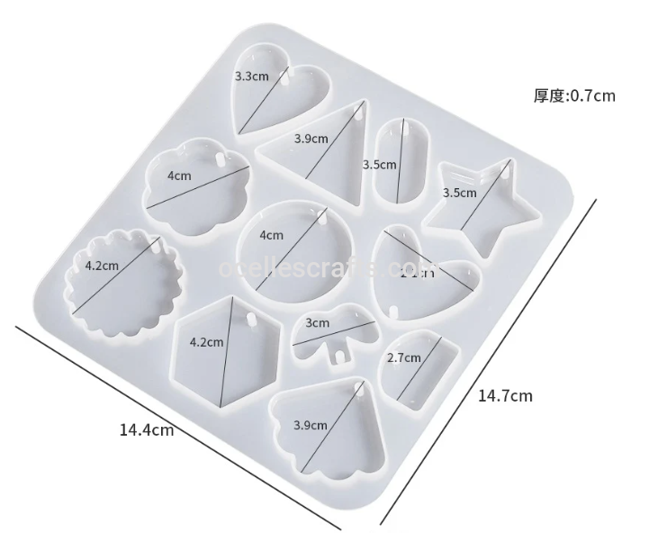 Multiple Shape Charm Mold