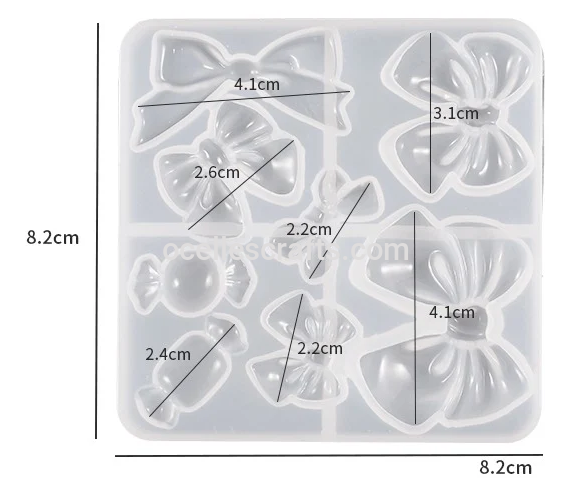 Ribbon And Candy Mold- Square type