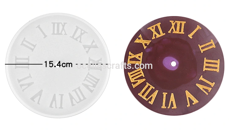 15cm Diameter italics clock mold